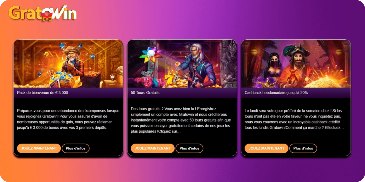 GratoWin Casino PL 2025: Bonus powitalny do 15000 PLN